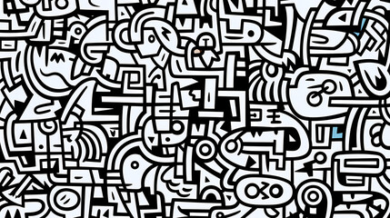 Cute graffiti art abstract background poster web page PPT, art background