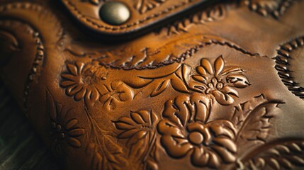 A detailed close up of a brown leather purse. Perfect for fashion blogs and articles