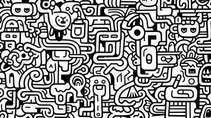 Cute graffiti art abstract background poster web page PPT, art background