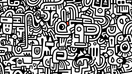 Cute graffiti art abstract background poster web page PPT, art background
