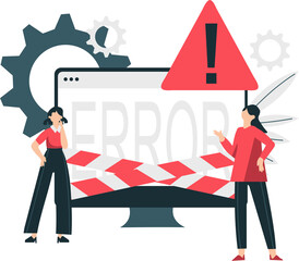 Fototapeta premium Page Not Found Illustration