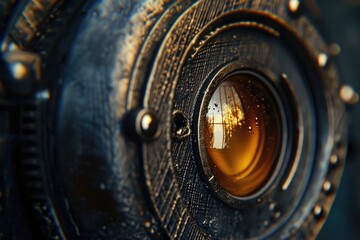 A close up view of a camera lens. Perfect for photography enthusiasts and professionals. - obrazy, fototapety, plakaty