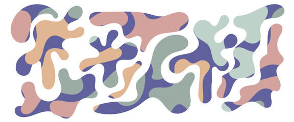 Freeform blob shapes. Abstracts amoeba shapes, freeform organic elements.