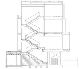 Drawings for interior and architectural design Business sector for construction decorating