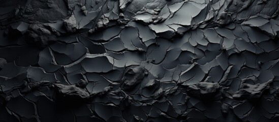 Volumetric black stone background