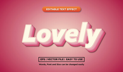 Lovely text effects can be edited, beautiful gradient colors, 3D style
