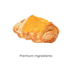 Hand drawn vector illustration of pastry