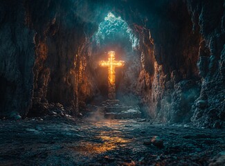Cross in the Cave: A Glimpse of Easter Generative AI