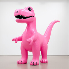 pink toy dinosaur