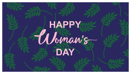 International Women s Day woman history concept background, banner, placard, card, and poster design template with text inscription and standard color. vector