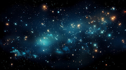 Fototapeta premium Featuring stunning soft bokeh lights and shiny elements. Abstract festive and new year background