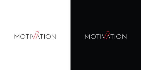 Unique and modern motivation logo design