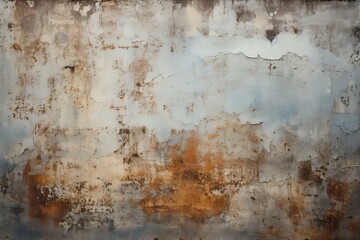 Fototapeta premium Distressed metal wall texture Background, Generative AI
