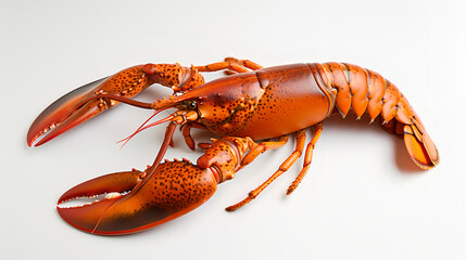 lobster on white background
