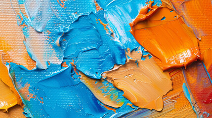 Oil painting on canvas. 