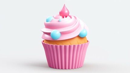cupcake with frosting Ai Generated
