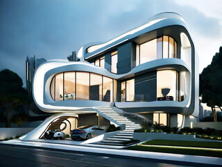 Obraz premium traffic on the street generative ai