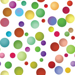 Multicolor background, colorful vector texture with circles. Splash effect banner. Dotted abstract illustration with blurred drops of rain. Seamless pattern for fabric, textile