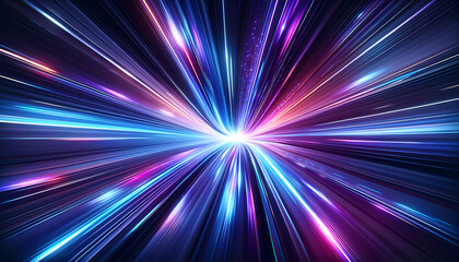 Velocity Vortex: Ribbons of Radiant Light.
Generative AI.