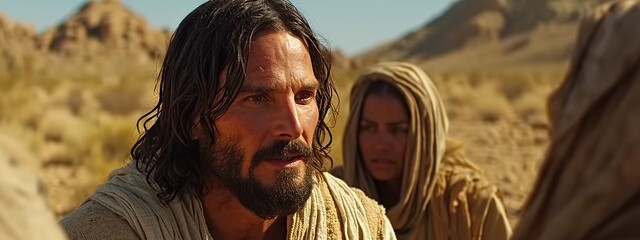 Jesus and Mary Magdalene: A Conversation in the Desert Generative AI