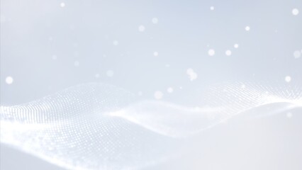 White smooth wave Abstract Background with Flowing Lines and Digital Texture for Business and Technology Concept Design.