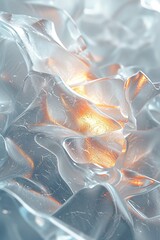 abstract background of ice texture. 3d rendering, 3d illustration.AI.
