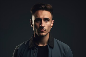 Fototapeta premium handsome and confident male model with masculine charm