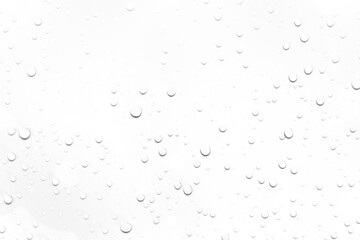 Isolated water drops against transparent background.