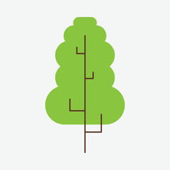 minimalist tree element design collection