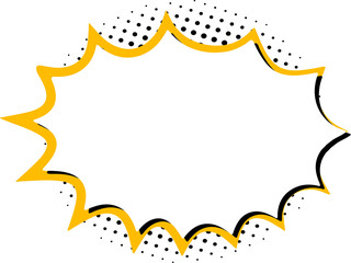 Comic Speech Bubble boom, blank comic explosion