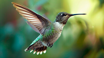 Fototapeta premium hummingbird bird in nature. Selective focus.