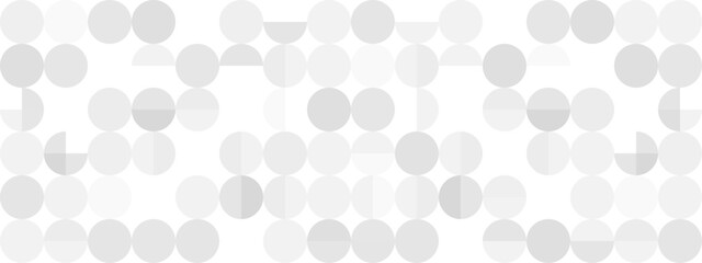 Seamless trendy white background for textiles or covers. Mosaic with gray texture of geometric shapes, template for web intro.	