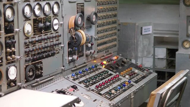 Nuclear missile center in 4k slow motion 60fps