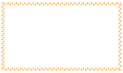 Vector border frame with star on white background