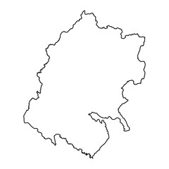 Sudurpashchim province map, administrative division of Nepal. Vector illustration.