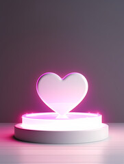 Modern round product advertising podium, booth, stage, product background, promotional event background