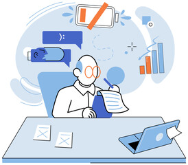 Low energy vector illustration. Chronic fatigue can lead to feeling emptiness and lack motivation Powering through low energy can result in further exhaustion and diminished well being Recognizing