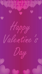 Fototapeta na wymiar Happy valentines day. Vector banner, greeting card, flayer, poster, with text Happy valentines day