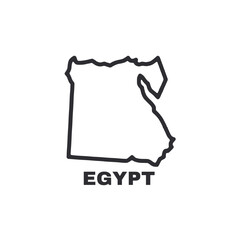World map of Egypt