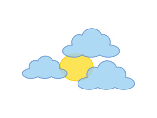 Cloud thunderbolt icon vector illustration design template. Weather forecast symbol.