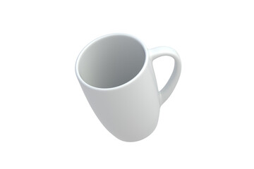 Mug isolated on white background. 3d render