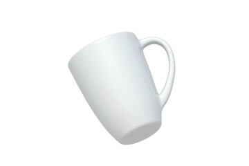 Cup isolated on white background. 3d render