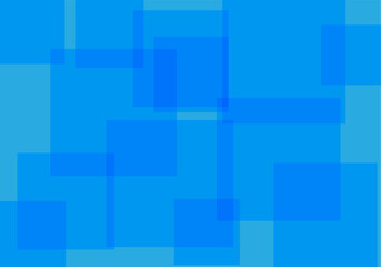 Fondo de cuadrado azul con capas transparentes.