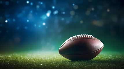American football background, traditional super bowl banner poster