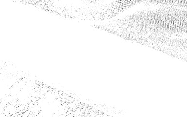 Abstract vector noise. Small particles of debris and dust. Distressed uneven background. Grunge texture overlay with fine grains isolated on white background. Vector illustration.