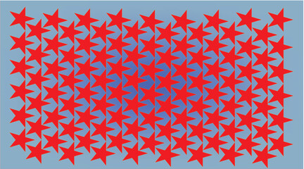 red and star background