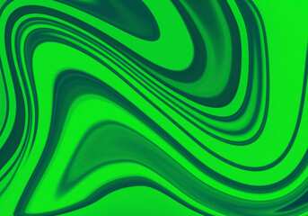 Fondo abstracto en tonos verdes con ondas - obrazy, fototapety, plakaty