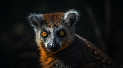 portrait of a lemur