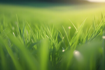 green grass and sun. 
