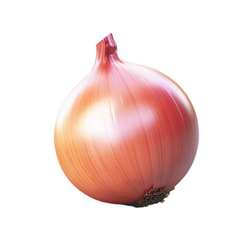 Onion vegetable isolated on transparent background. Generative ai design.